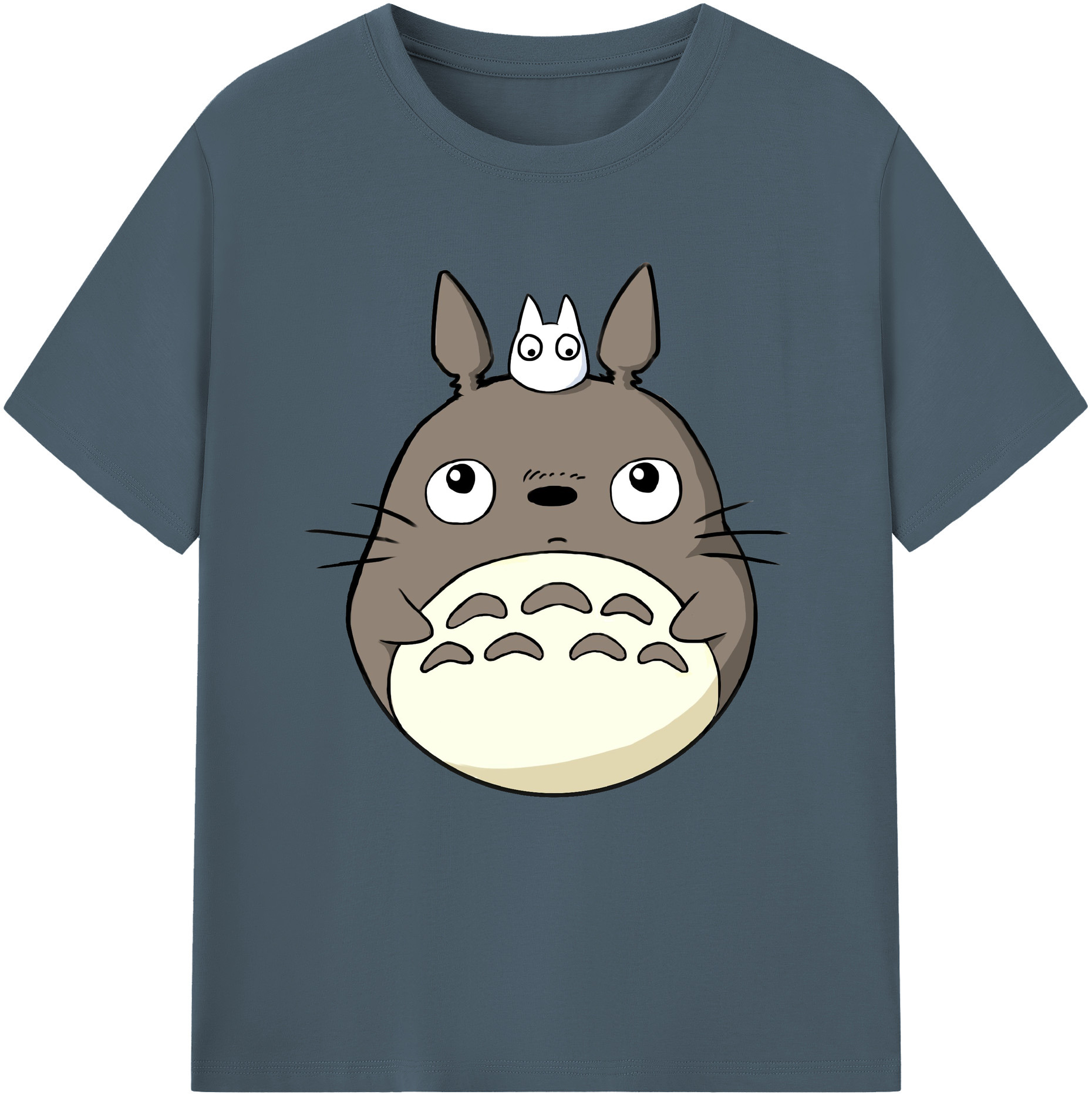 （画像用） となりのトトロ 草壁メイ 草壁サツキ My Neighbor Totoro Satsuki Kusakabe Mei Kusakabe 綿100％半袖Tシャツ（フロントプリント）